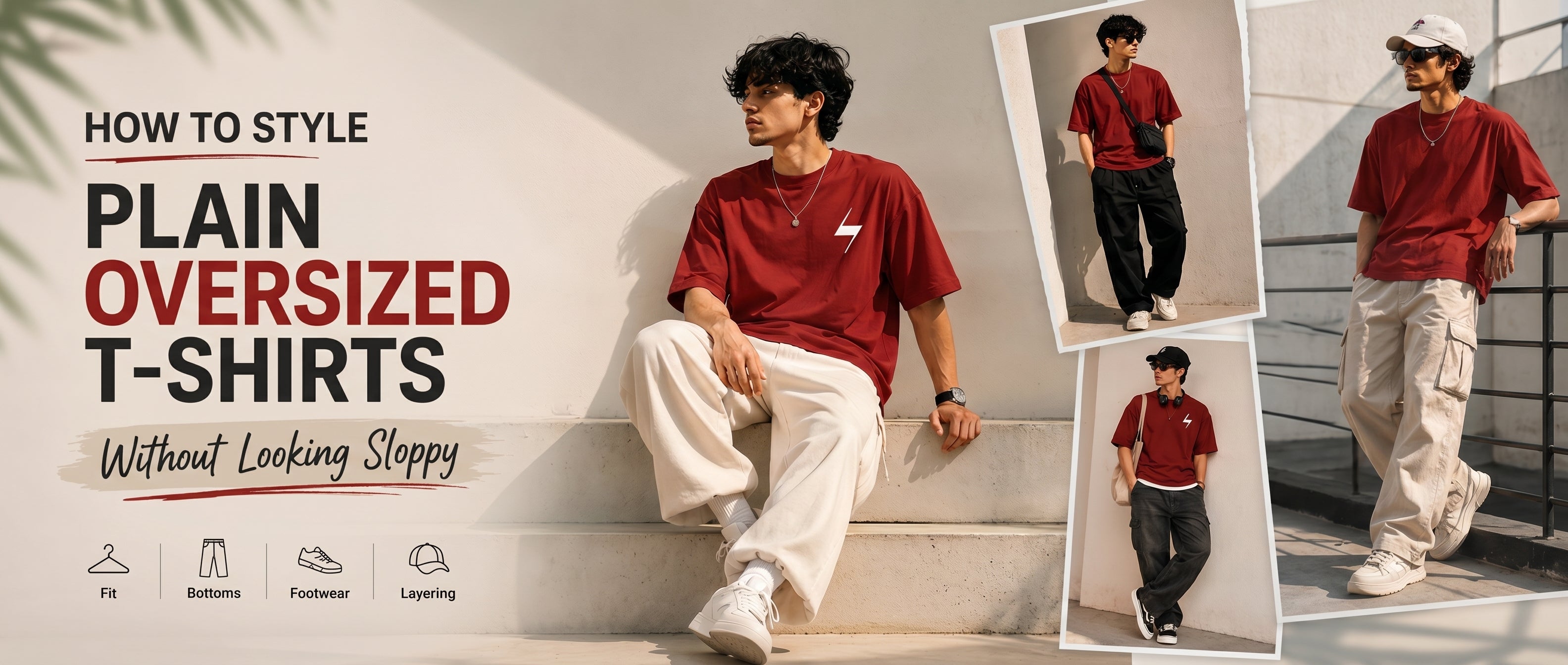 How to Style Plain Oversized T-Shirts Without Looking Sloppy