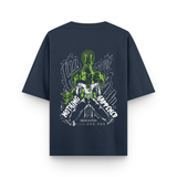 Nothing Happened Zoro Navy Blue Oversized Anime T-shirt