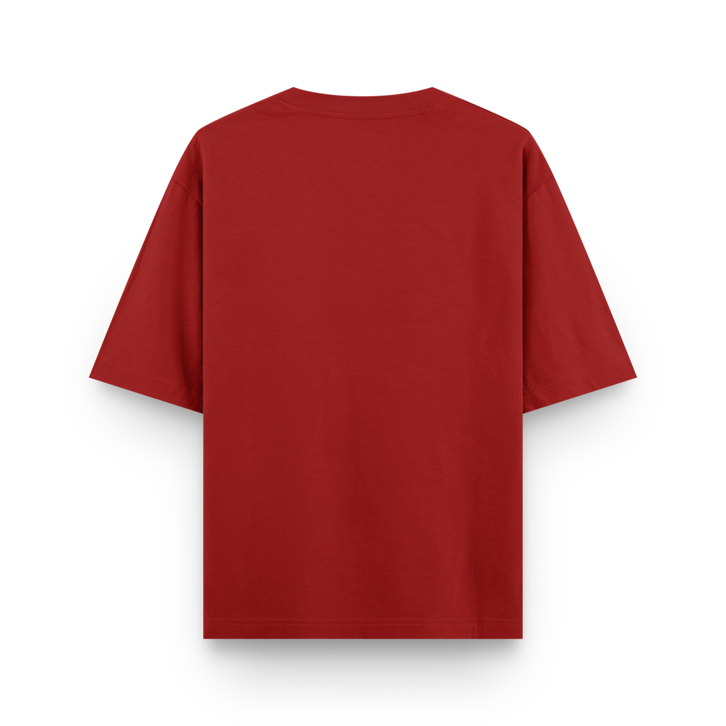 Red Plain Oversized Cotton T-Shirt Unisex – Blank Essential