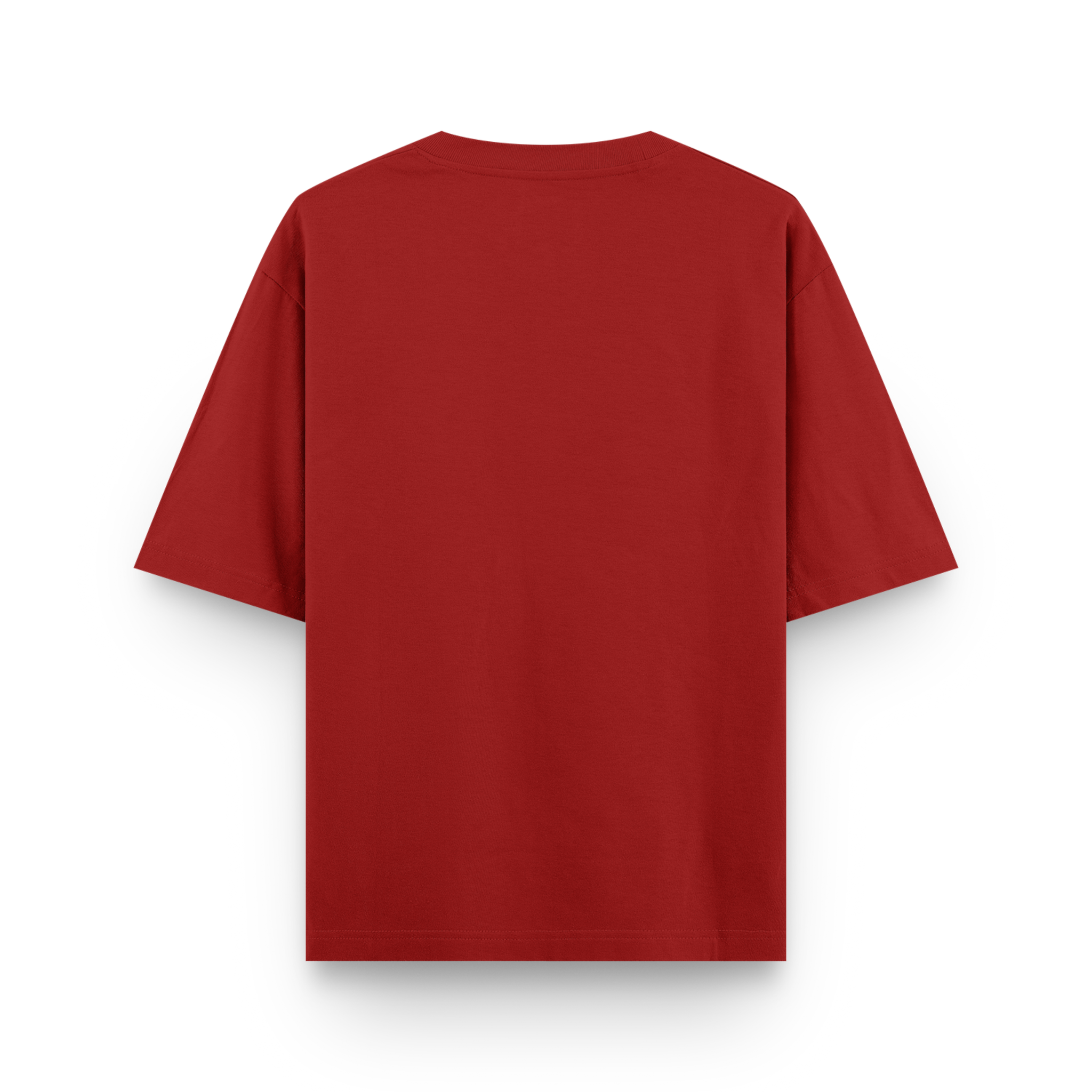 Red Plain Oversized Cotton T-Shirt Unisex – Blank Essential