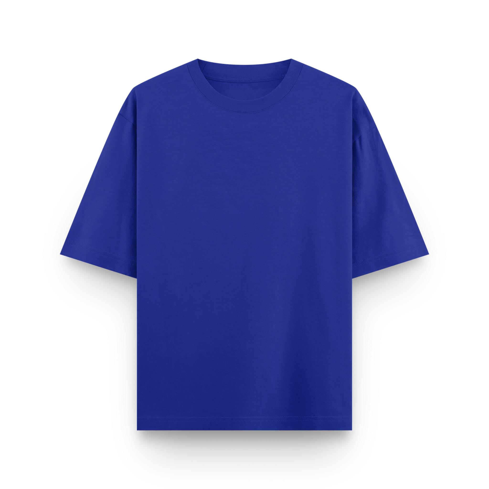 Royal Blue Plain Oversized Cotton T-Shirt Unisex – Blank Essential