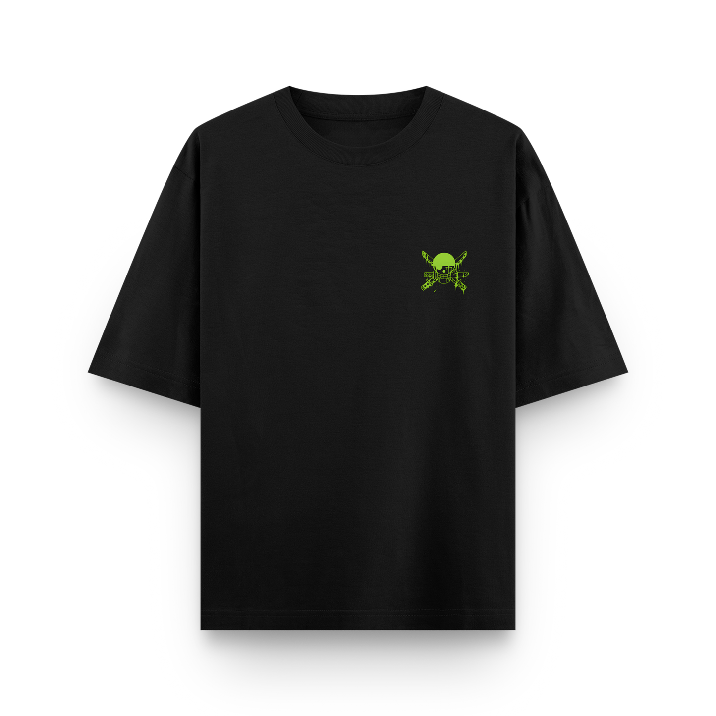 Nothing Happened Zoro Black Oversized Anime T-shirt