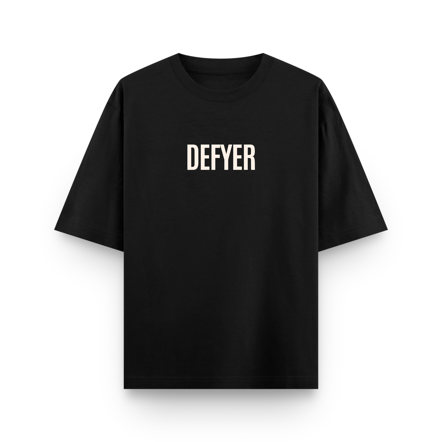 Defyer Bumblebee Cotton Oversized T shirt Black
