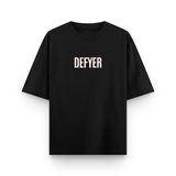 Defyer Bumblebee Cotton Oversized T shirt Black