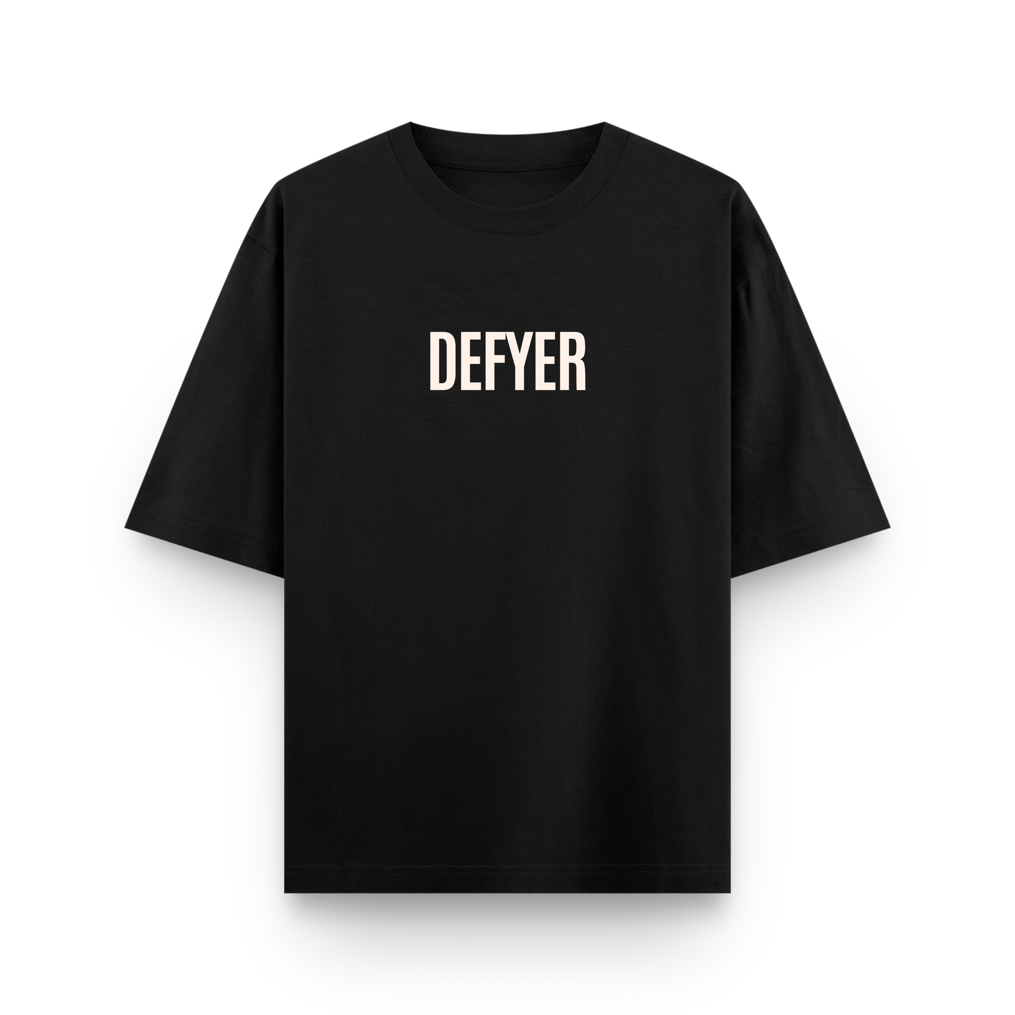 Defyer Bumblebee Cotton Oversized T shirt Black