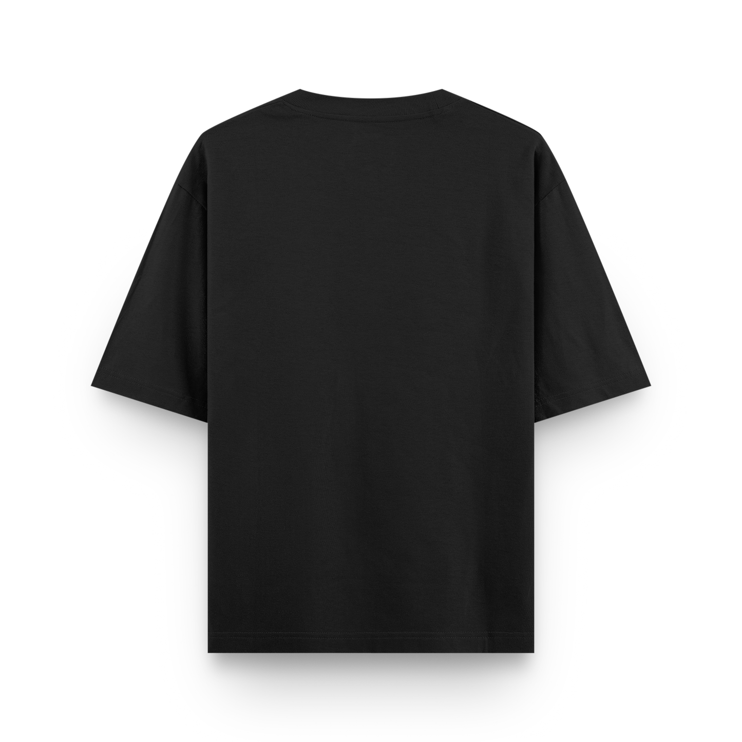 Black Plain Oversized Cotton T-Shirt Unisex – Blank Essential