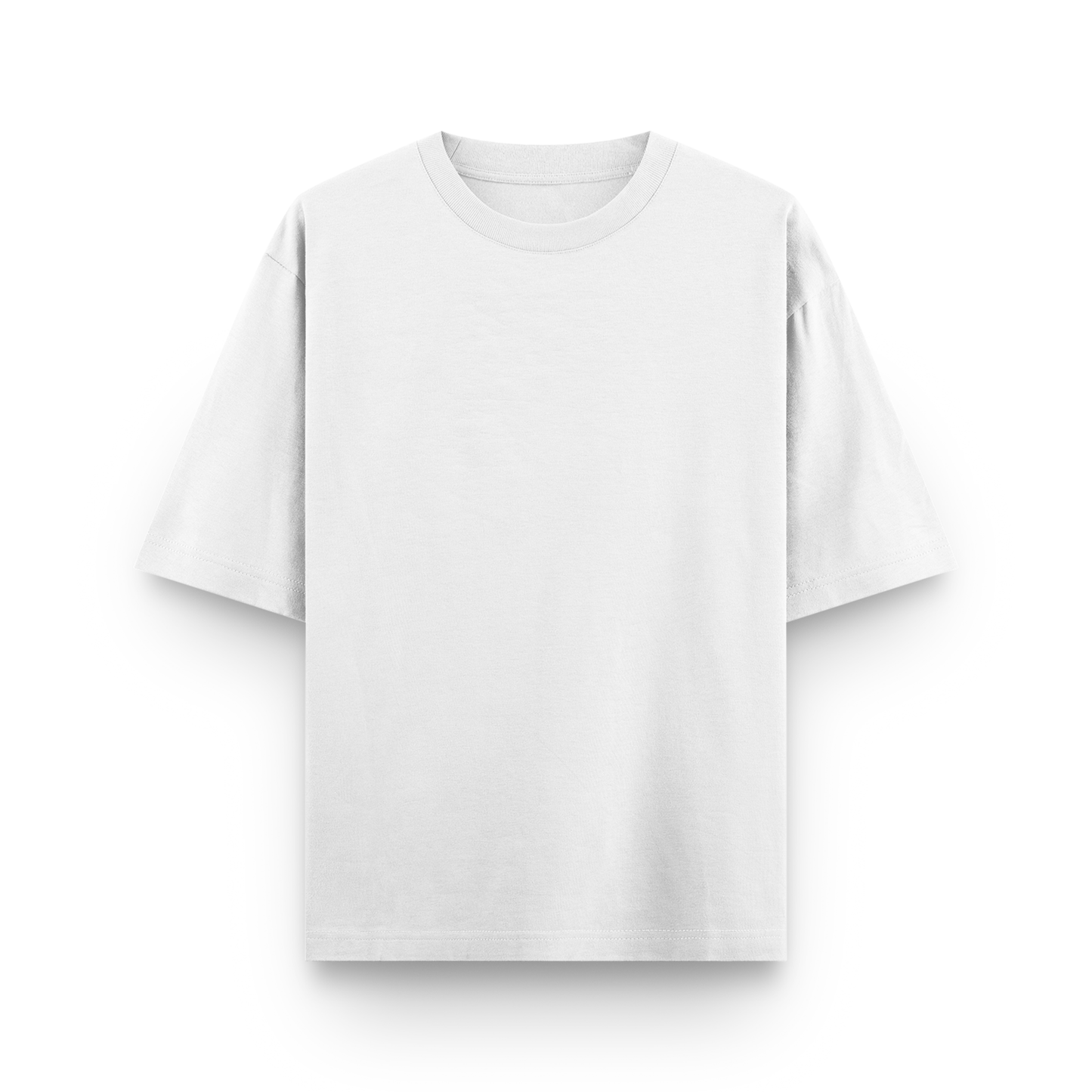 White Plain Oversized Cotton T-Shirt Unisex – Blank Essential