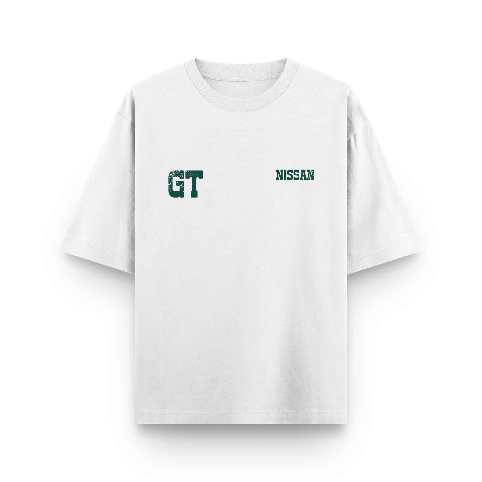 Nissan Skyline R34 GT-R Godzilla Oversized White Graphic T-Shirt