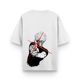 Limitless Madness Gojo White Oversized Anime T-shirt