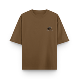 Tactical Beast 4 x 4 Oversized Brown Cotton T-shirt