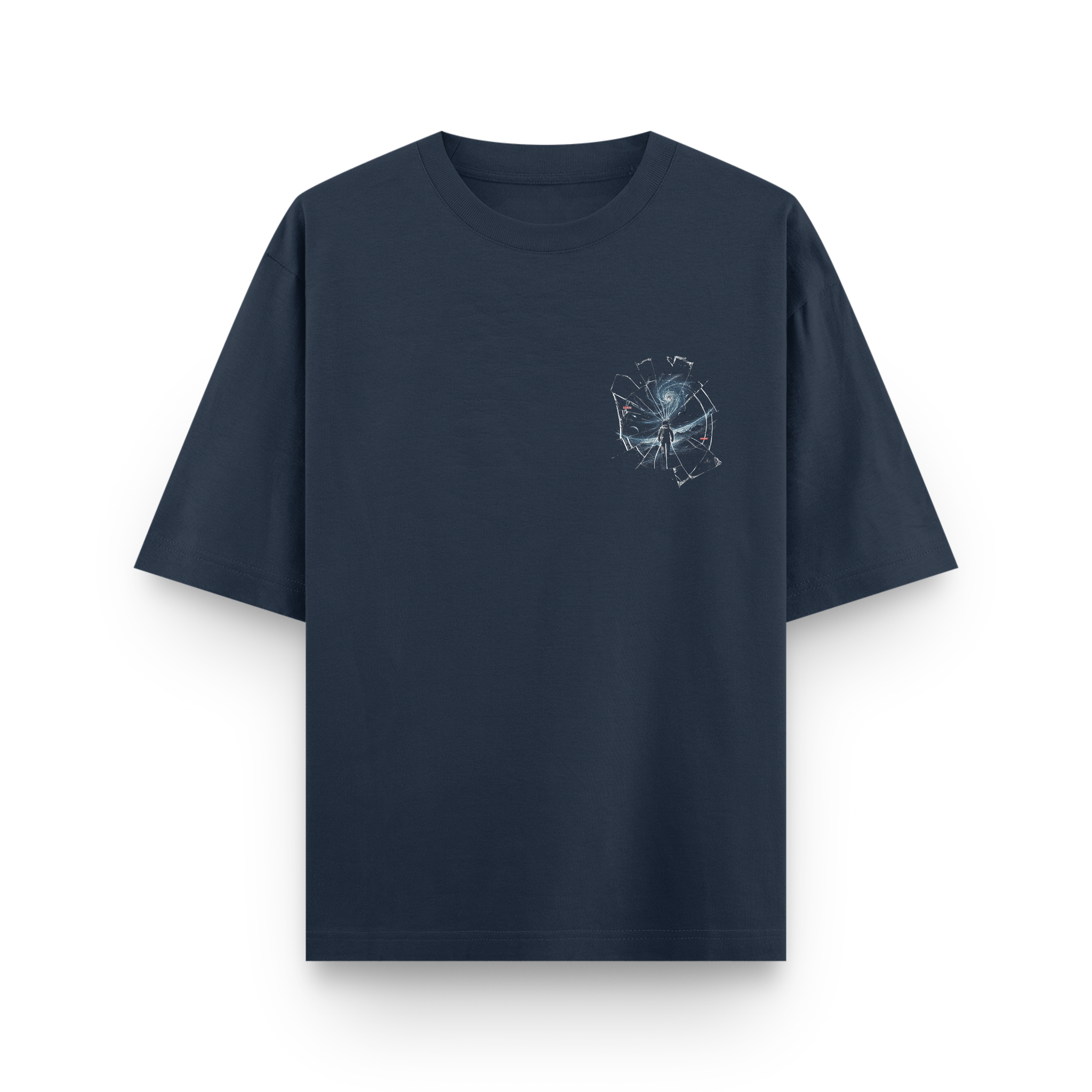 Lost in Space Astronaut Oversized T shirt Navy Blue