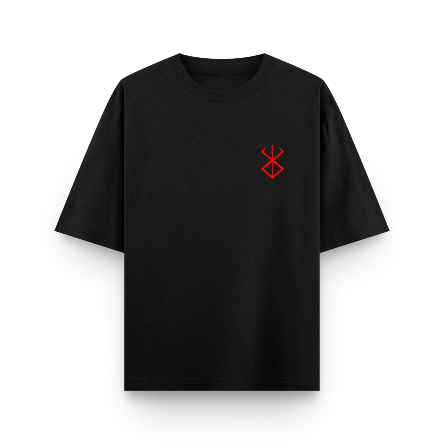 Armor of Rage Sigil Oversized Berserk Graphic T-Shirt in Black