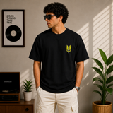 Balidan Winged Dagger Oversized Black T-Shirt
