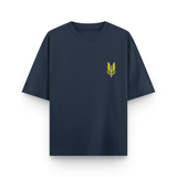 Balidan Winged Dagger Oversized Navy Blue T-Shirt