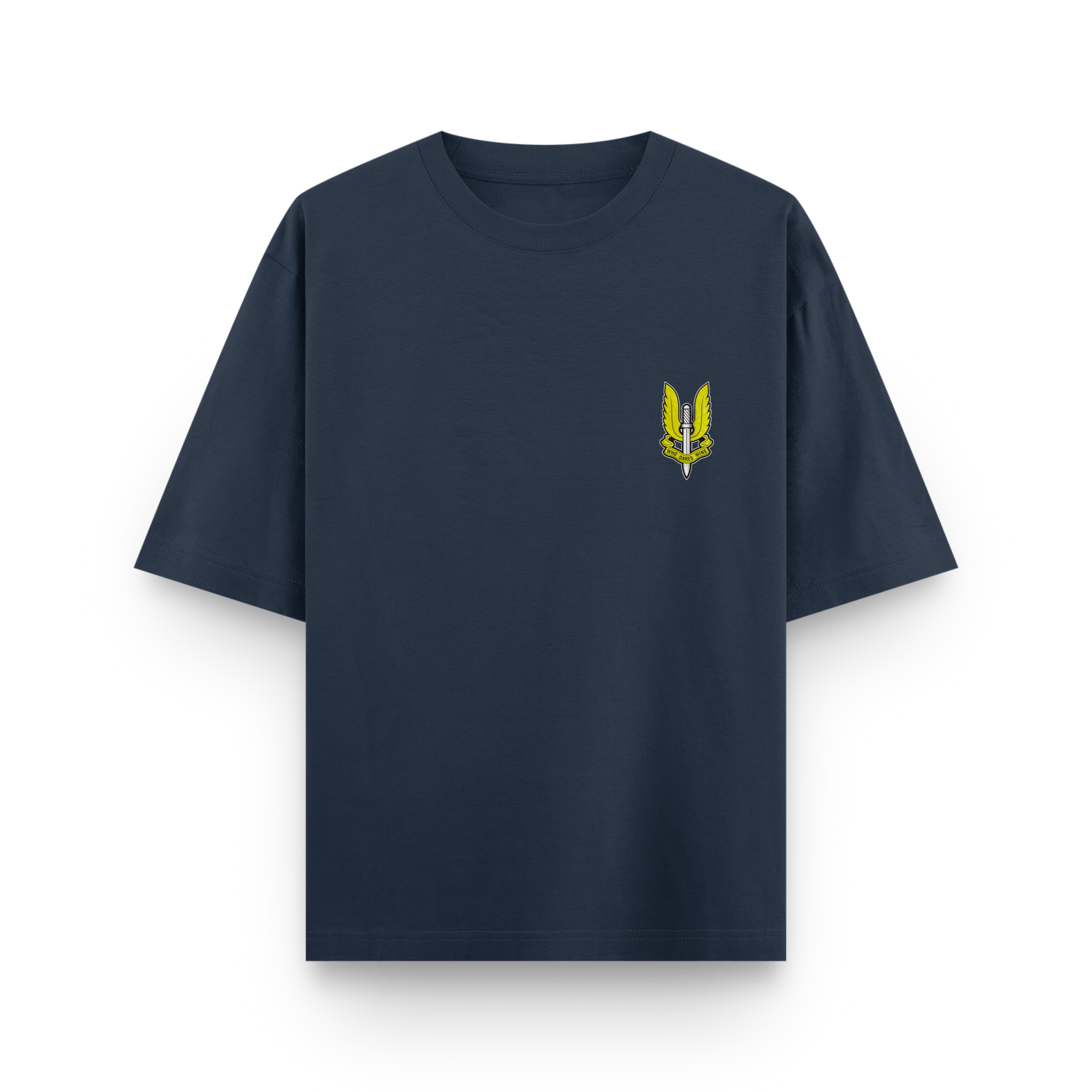 Balidan Winged Dagger Oversized Navy Blue T-Shirt