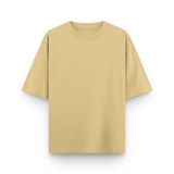 Beige t-shirt on a white background