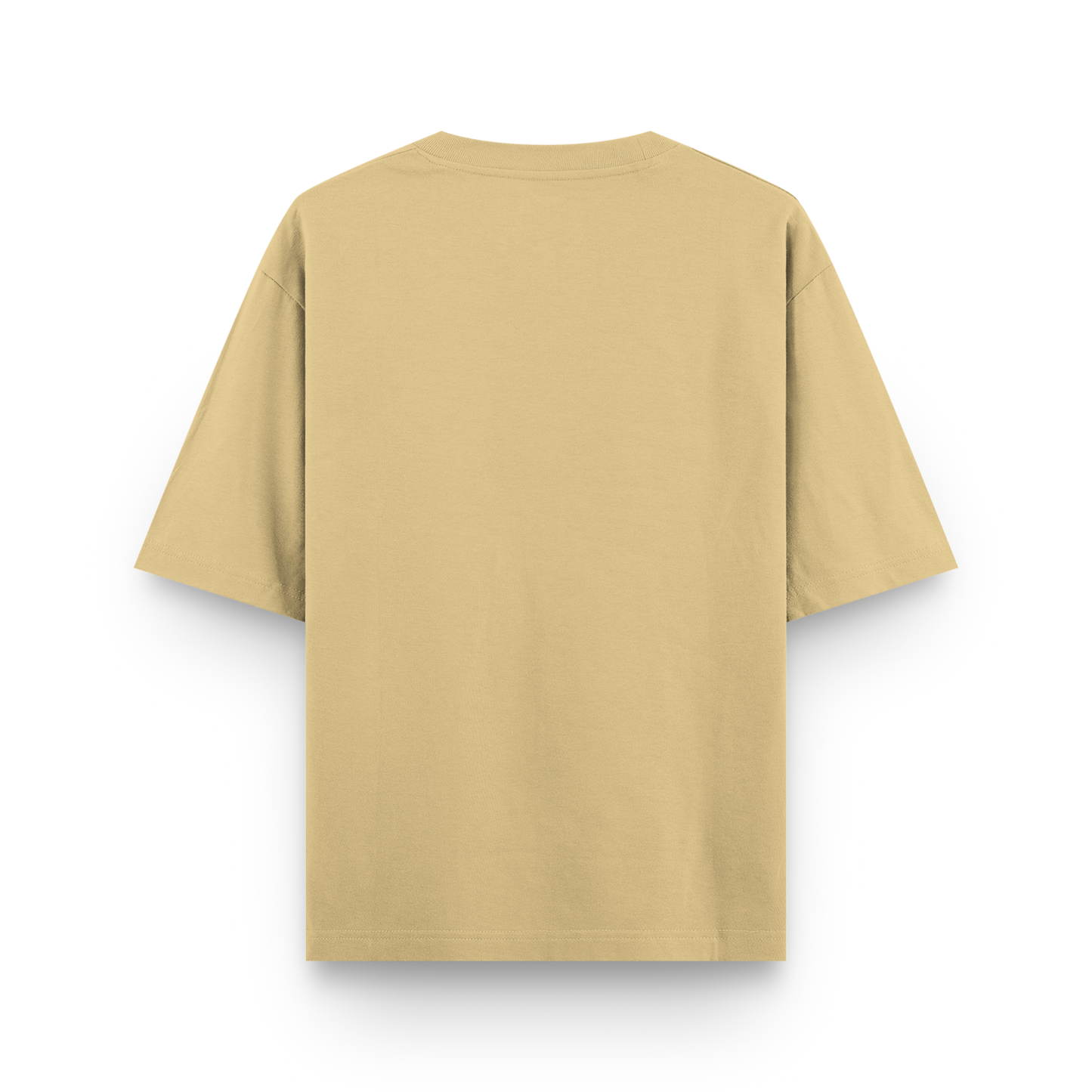 Beige t-shirt on a white background