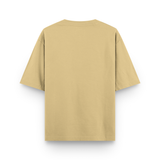 Beige t-shirt on a white background