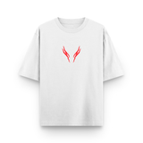 Berserk Crimson Sigil Oversized White Graphic T-Shirt