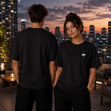 Black Signature Oversized Cotton Unisex T shirt