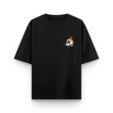 Brain On Fire Oversized Black Streetwear T-Shirt