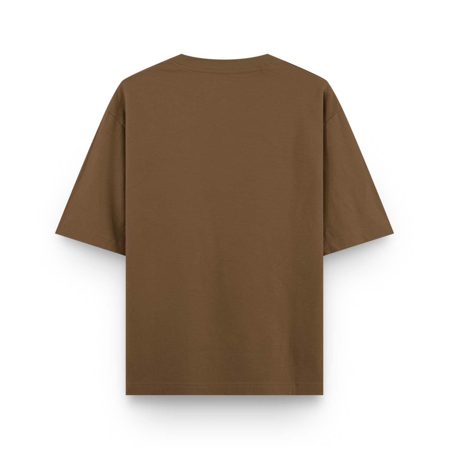 Brown t-shirt on a white background
