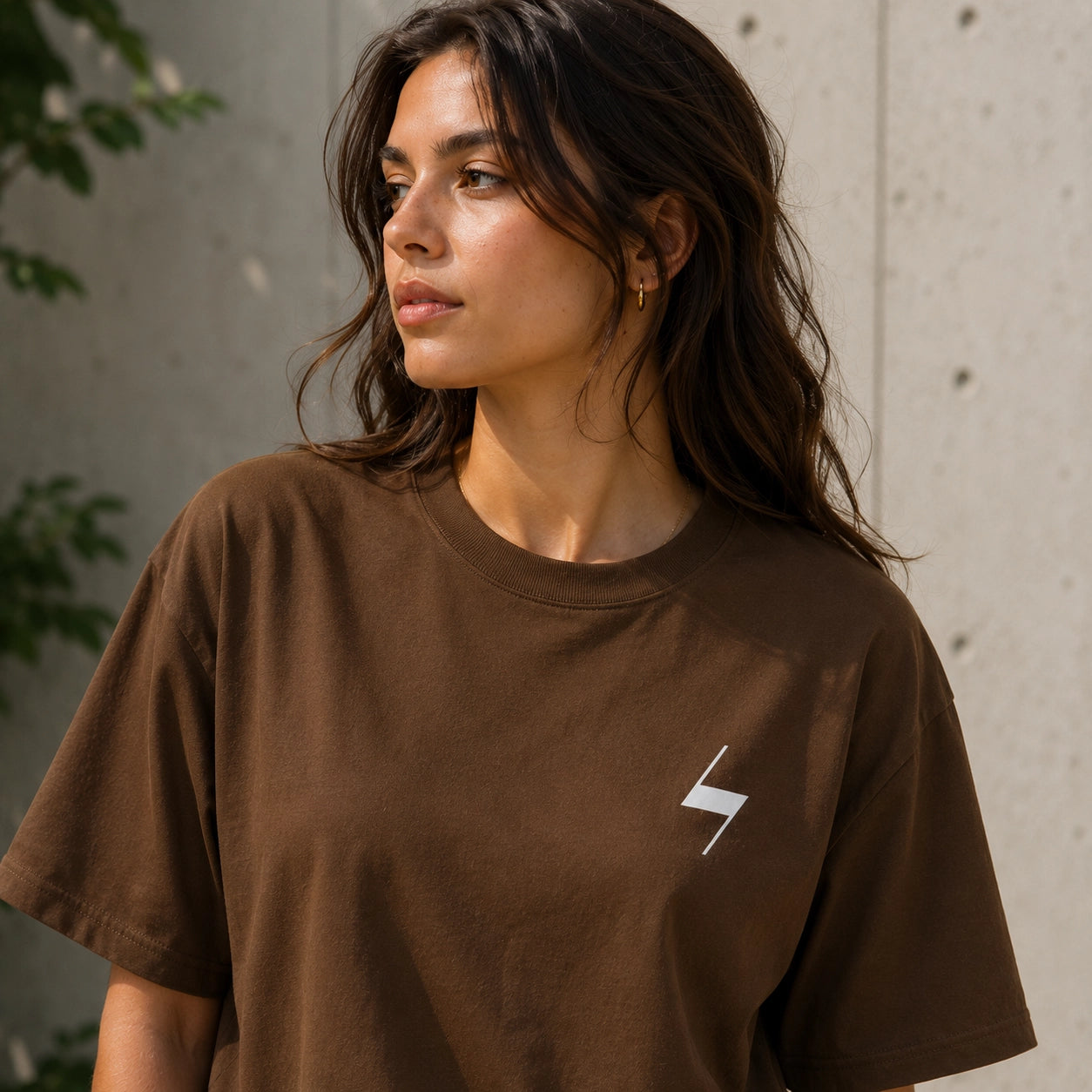 Brown Signature Oversized Cotton Unisex T shirt