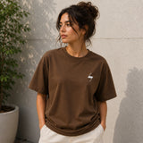 Brown Signature Oversized Cotton Unisex T shirt
