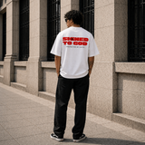 STG Signed to God Oversized Printed White T-Shirt
