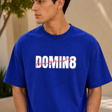 Dominate Fearlessness Oversized Cotton T shirt Royal Blue