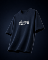 Raven Legacy Navy Blue Oversized Graphic T shirt