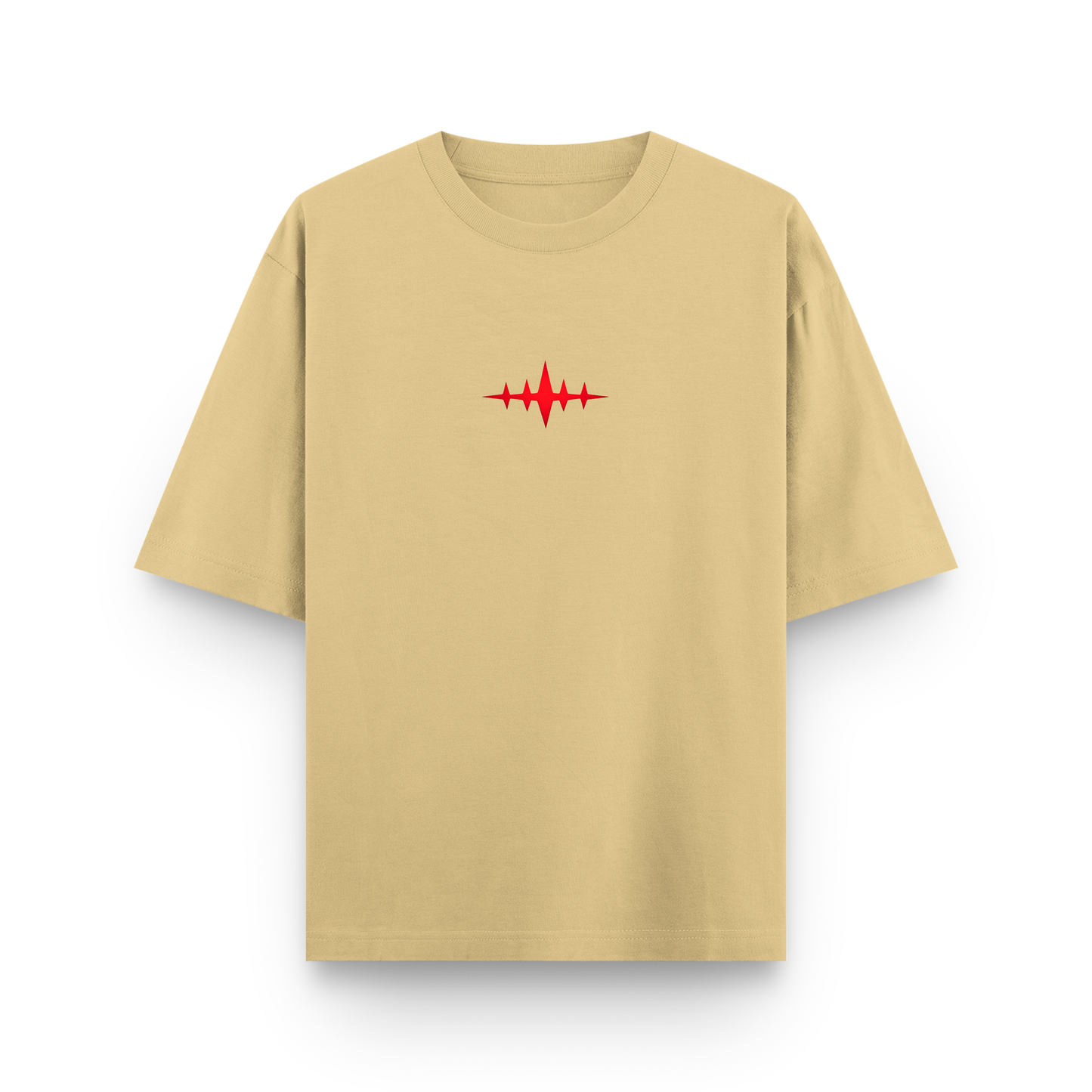 Crimson Hollow Reaper Oversized Beige Anime T-Shirt
