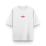 Crimson Hollow Reaper Oversized White Anime T-Shirt