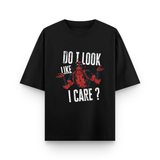 Deadpool Street Attitude Oversized Black Cotton T shirt