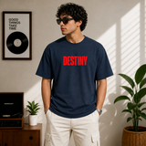 Destiny Dont Lie To Me Oversized Navy Blue Statement T-Shirt
