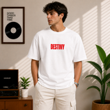 Destiny Dont Lie To Me Oversized White Statement T-Shirt