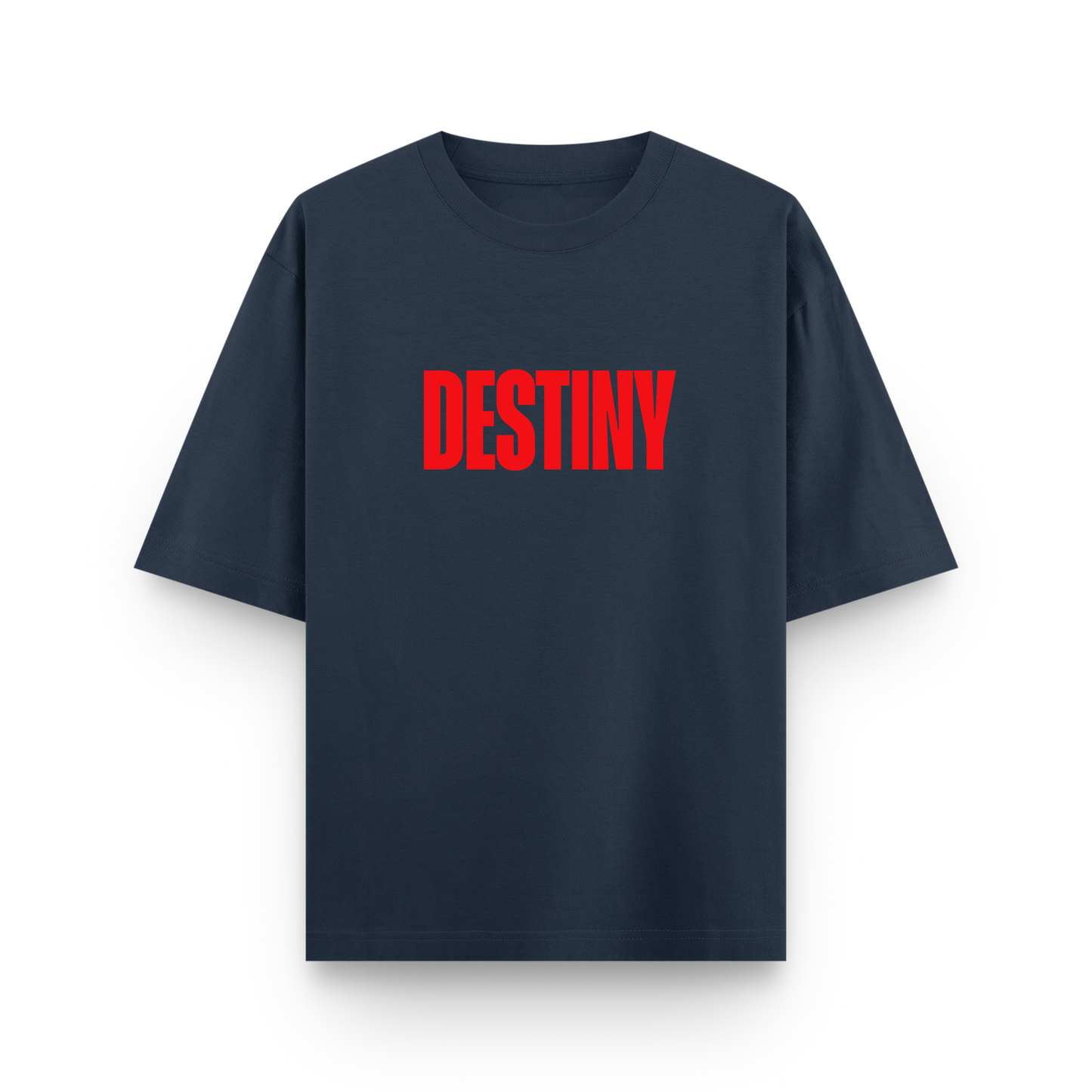 Destiny Dont Lie To Me Oversized Navy Blue Statement T-Shirt