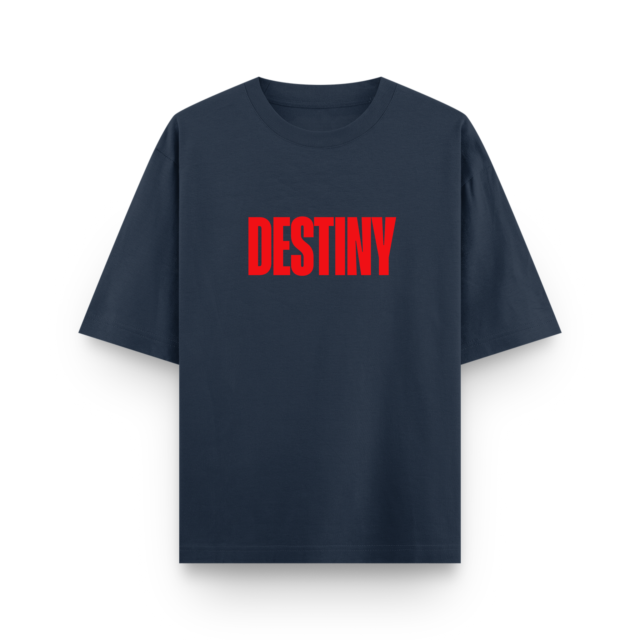 Destiny Dont Lie To Me Oversized Navy Blue Statement T-Shirt