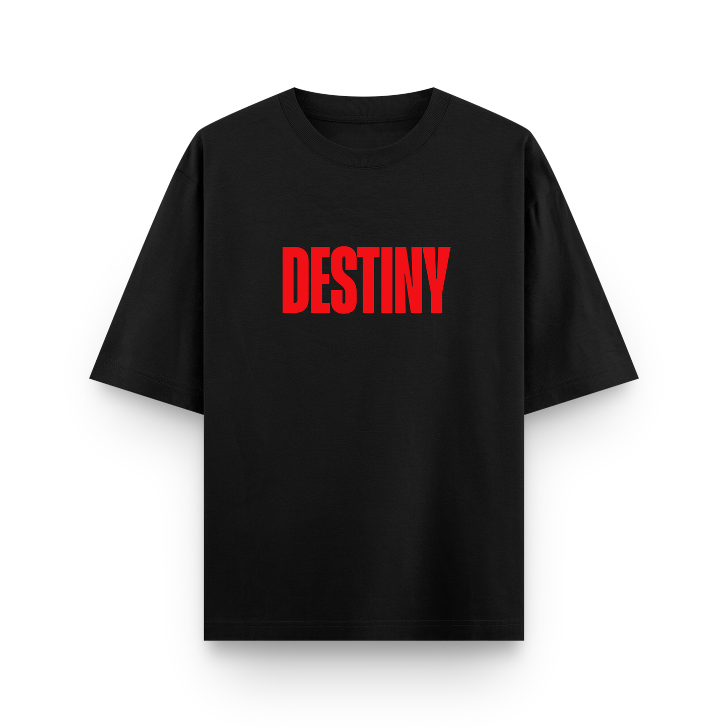 Destiny Dont Lie To Me Oversized Black Statement T-Shirt