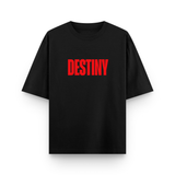 Destiny Dont Lie To Me Oversized Black Statement T-Shirt