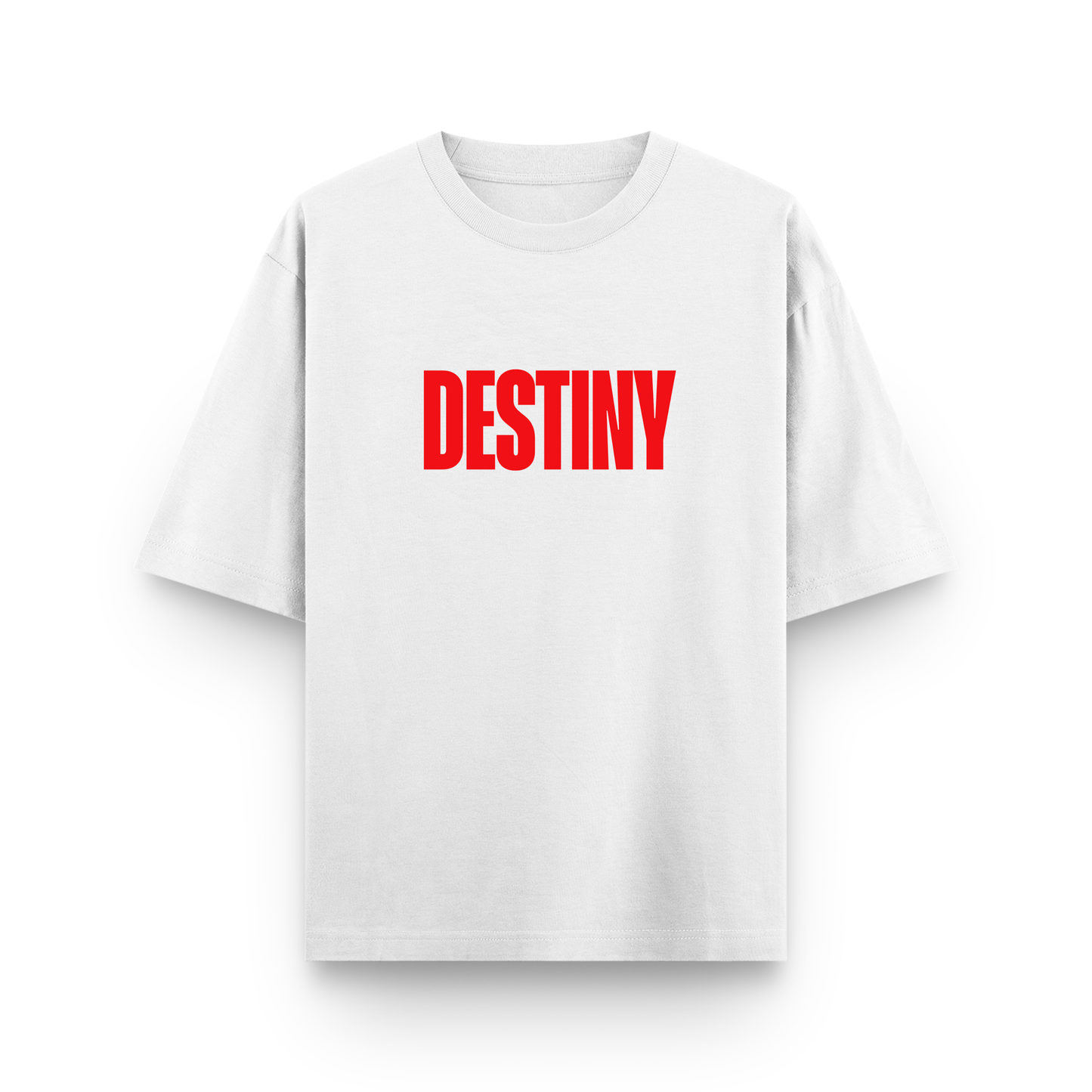 Destiny Dont Lie To Me Oversized White Statement T-Shirt