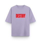 Destiny Dont Lie To Me Oversized Lavender Statement T-Shirt