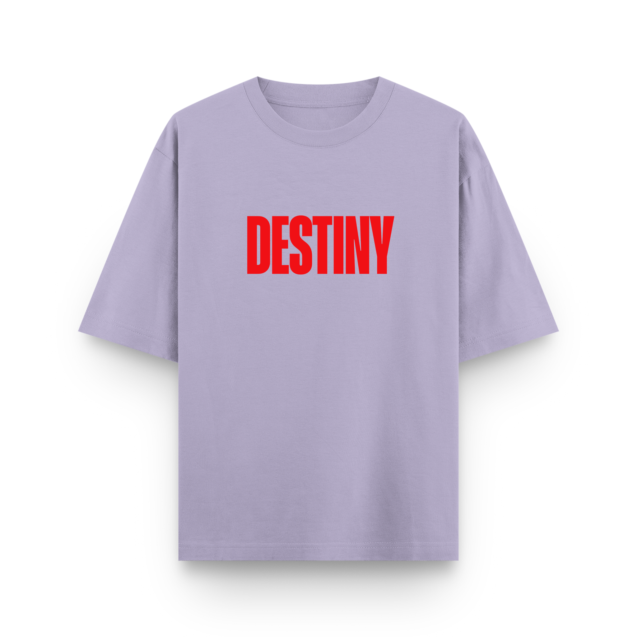 Destiny Dont Lie To Me Oversized Lavender Statement T-Shirt