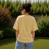 Diet Joke Humour Beige Cotton Oversized T shirt