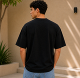 Dominate Fearlessness Oversized Cotton Tshirt Black