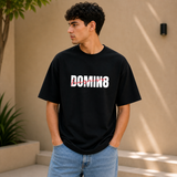 Dominate Fearlessness Oversized Cotton Tshirt Black