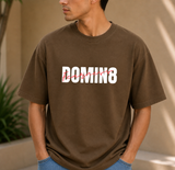 Dominate Fearlessness Oversized Cotton Tshirt Brown