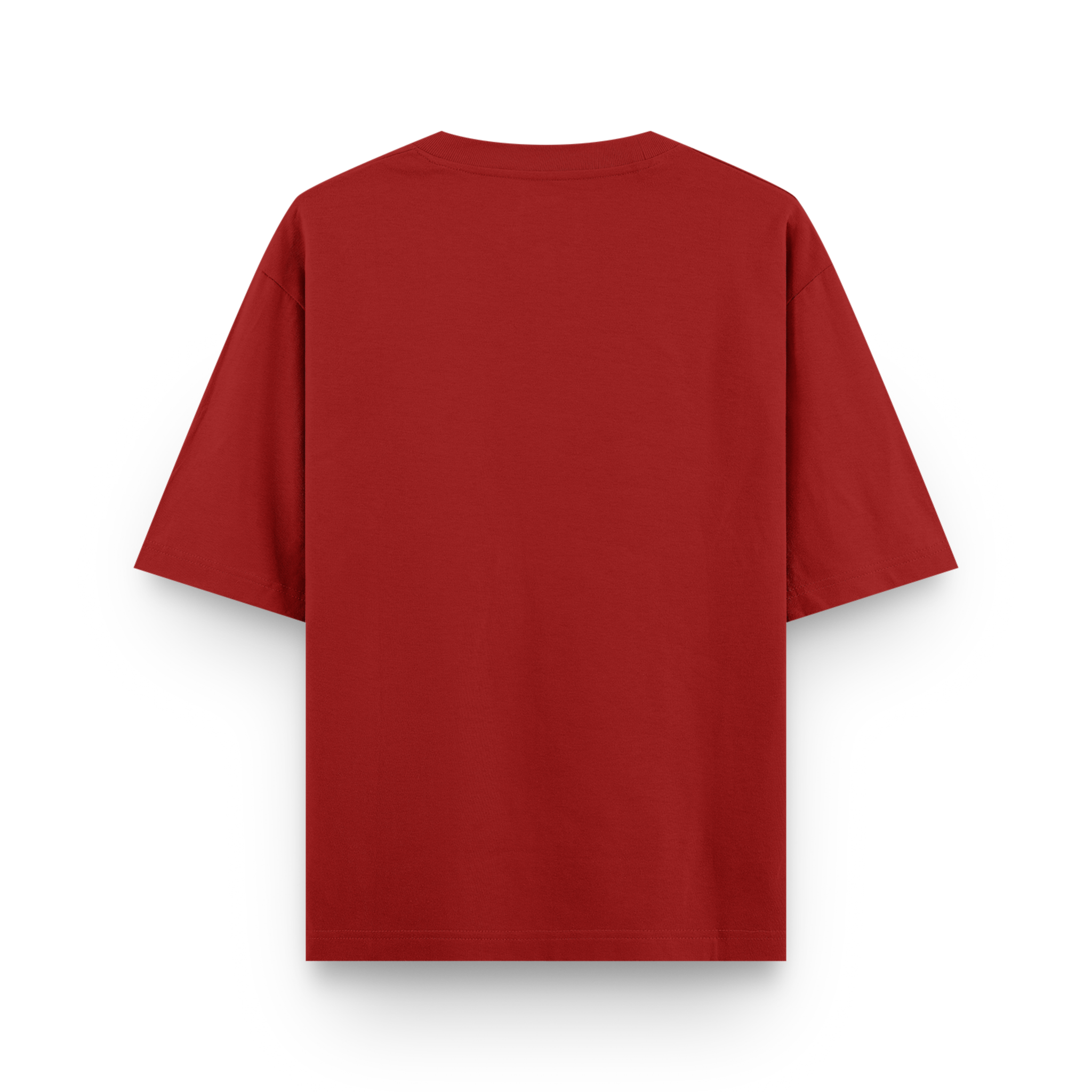 Dominate Fearlessness Oversized Cotton Tshirt Red