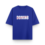 Dominate Fearlessness Oversized Cotton T shirt Royal Blue