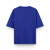 Dominate Fearlessness Oversized Cotton T shirt Royal Blue